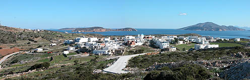 Panoramic view of the Aegean Sea from Schinoussa